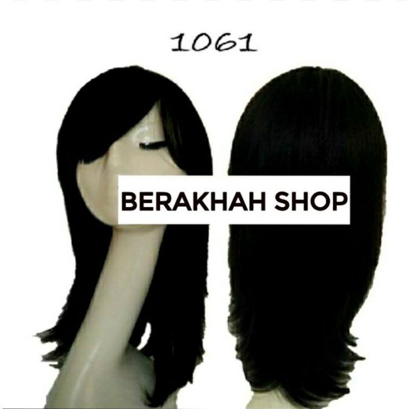 [PROMO] 1061 Wig Human 100% Rambut Asli - Original Wig Rambut Wanita Bisa Dicuci Dicatok Disemir Mur