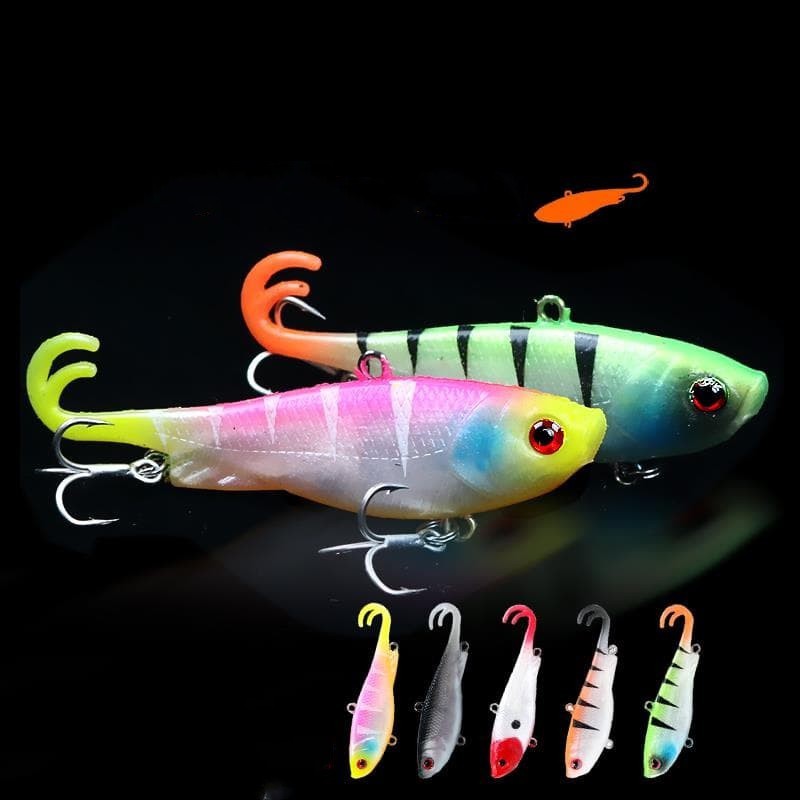 SYFishing 1Pcs Soft VIB Umpan Pancing 7cm/12.5g Swimbait Fishing Lure Ikan Bass Wobbler Kail Memancing Tackle
