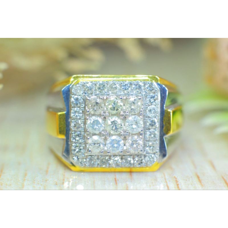 cincin Pria Berlian Eropa mix Berlian banjar