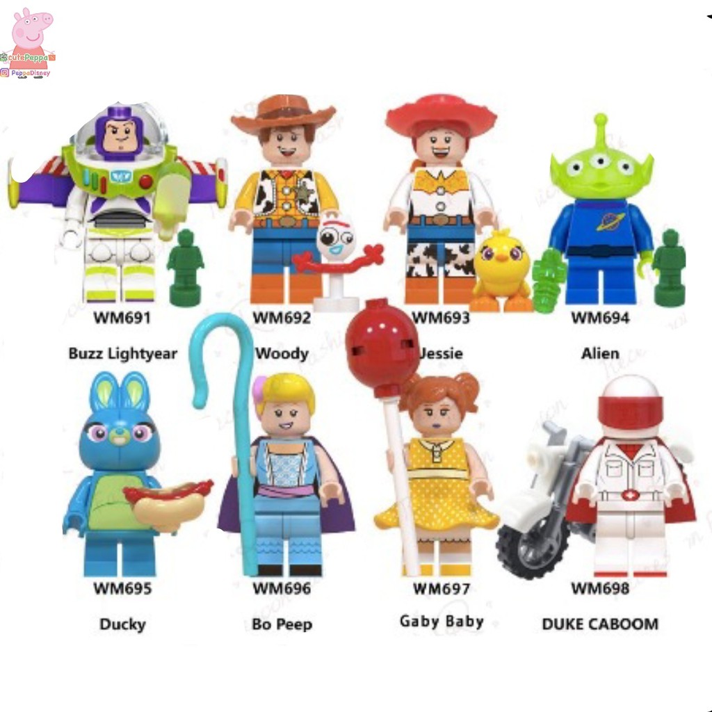 Figure Toy Story 4 lego Building Block Toy Woody Buzz boo beep Jessie Brick Figures mainan