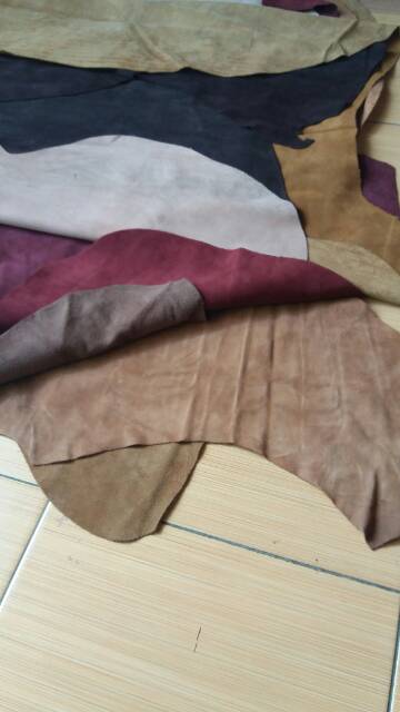 TERLARIS Kuli sapi suede. Kulit suede . Kulit sapi lembaran suede