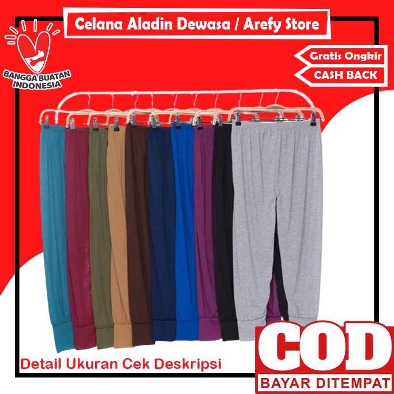 Celana Aladin / Celamis Aladin Panjang Wanita Ukuran Standar & Jumbo / Dalaman Rok / Innerpants