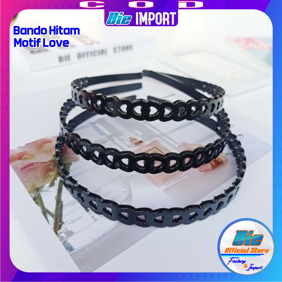 Bando HITAM Basic Polos &amp; Karakter Impor Best Seller