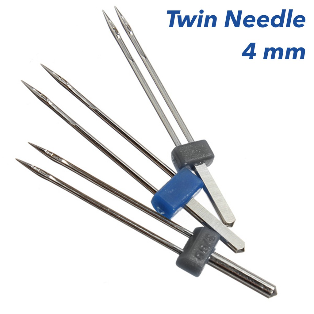 Jarum Kembar / Dobel / Double / Twin Needle Mesin Jahit 4 mm