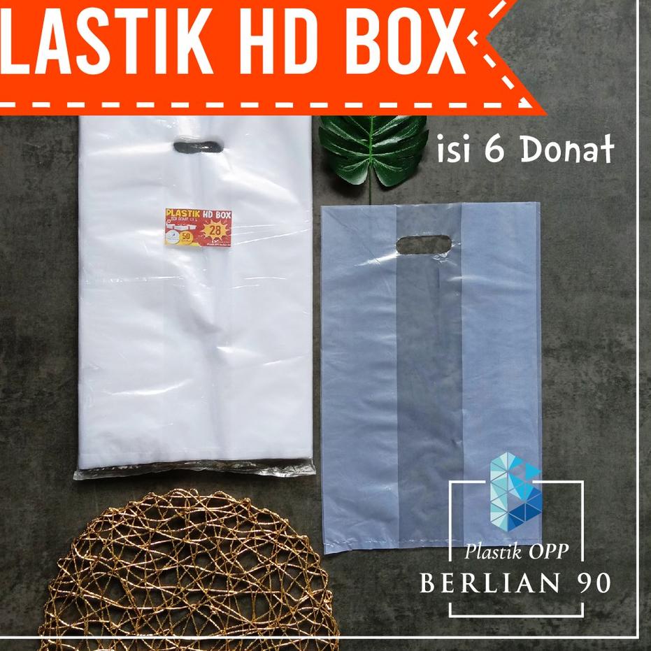 Kantong Plastik Donat Isi 6 pcs Kantong Plastik Box Donat