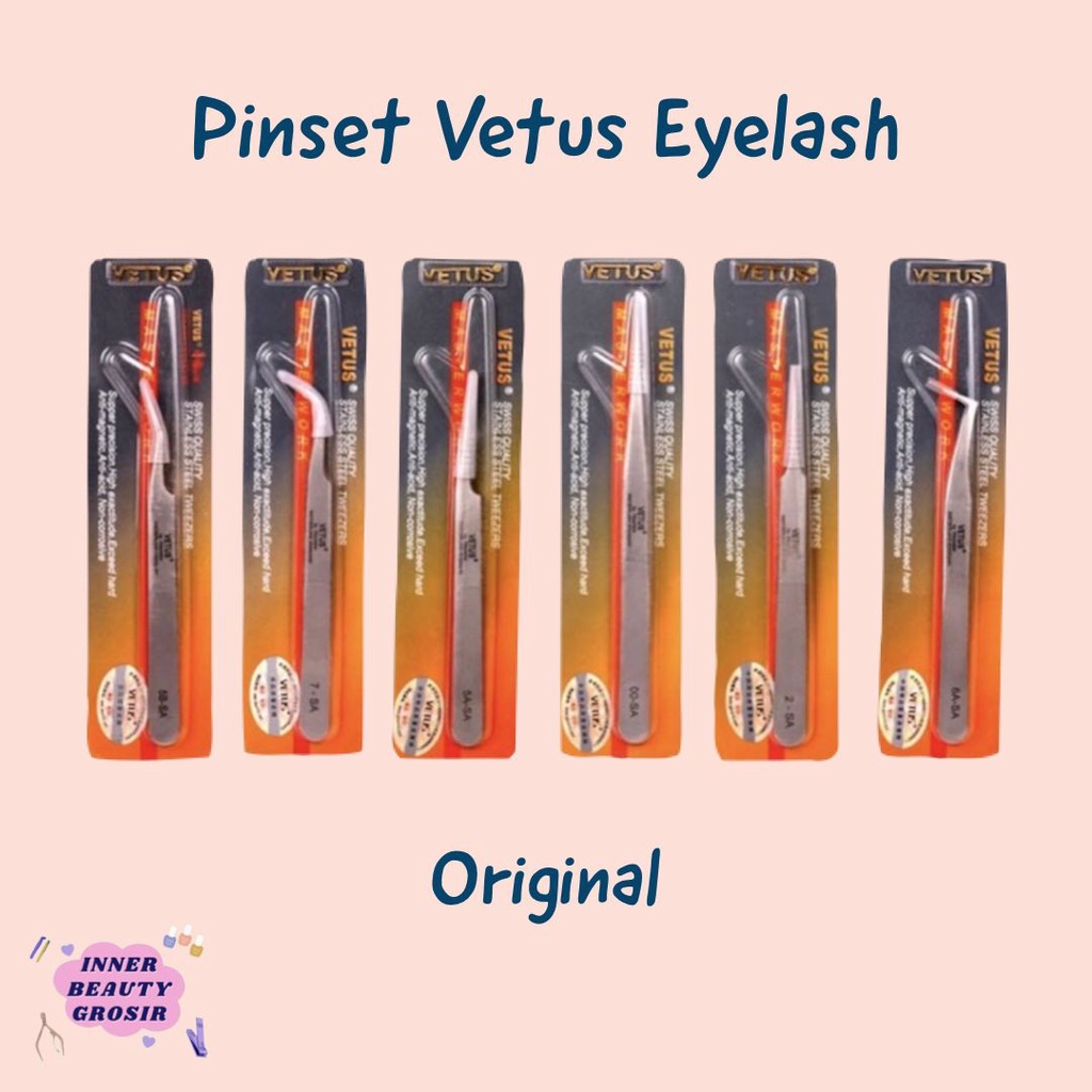 Pinset Vetus Eyelash / Tweezers Eyelash / Tweezer Vetus Eyelash / Pinset Vetus Tweezers