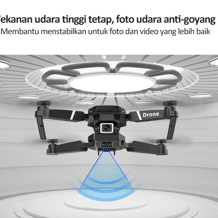 𝕶 Toolbox Drone E88 Pro/E99 Shoot Murah Original Indoor Outdoor Drone Pro Mini RC 4K HD Camera -D2 ⇐