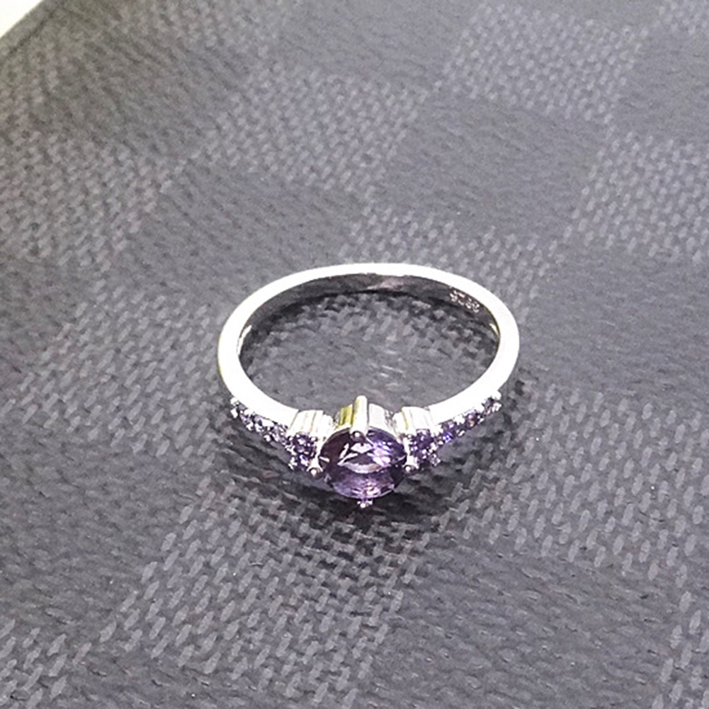 Hu Hu Hu Hu Hu Alat Bantu Pasang Kacamata♡ Cincin Wanita Hias Amethyst Imitasi Untuk Pernikahanpertunanganhadiah