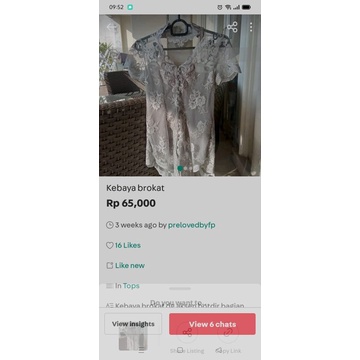 Kebaya brokat (preloved)