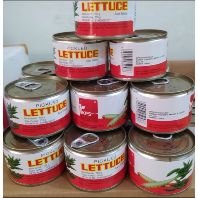 

Pickled Lettuce Acar Selada Kaleng IKPS 182 Gram