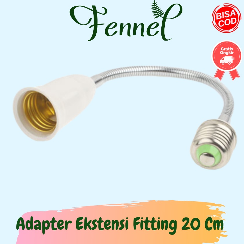 Adapter Ekstensi Fitting Bohlam E27 ke E27 20cm LS4G