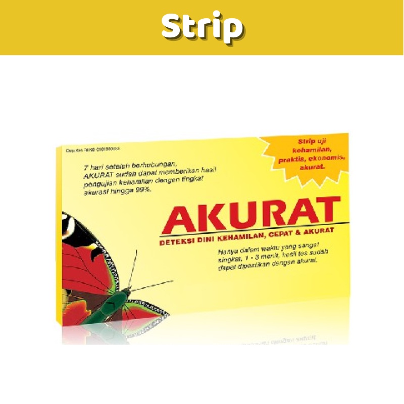 Akurat Test Pack Strip Uji Kehamilan Praktis Ekonomis