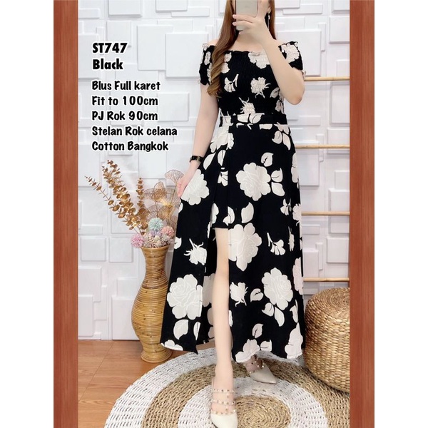 ST747 Set Rok Celana Bangkok