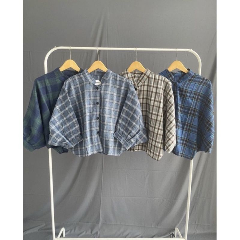 Kemeja Tamara / kemeja oversize / outer balon kemeja Tamara || kemeja Batwing flanel