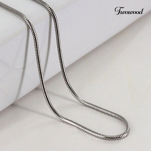 Kalung Rantai Ular Bahan 925 Sterling Silver Ukuran 2mm Untuk Wanita