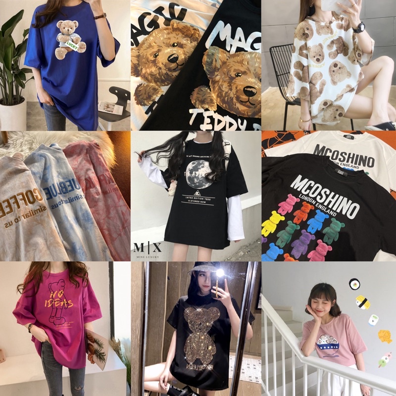 [CLEARANCE SALE] OVERSIZE TEE TSHIRT ATASAN UNISEX WANITA KAOS CEWEK  MX991