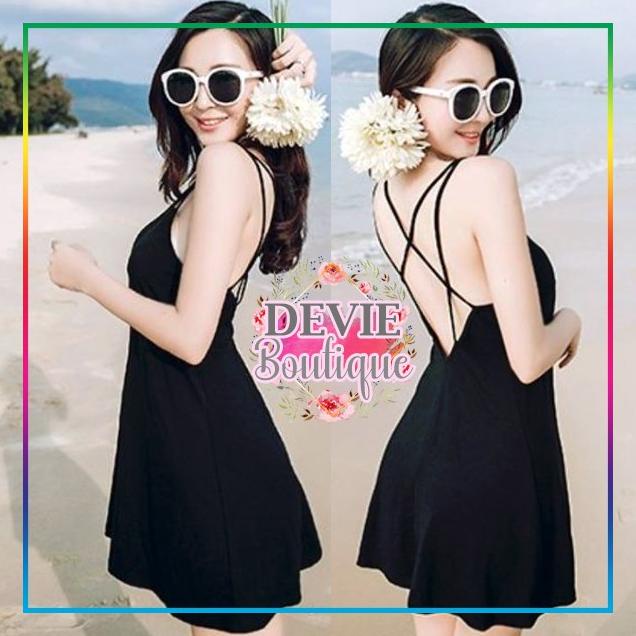 Fashion Wanita Mini Dress Korea Sexy Casual Baju Wanita Kasual Seksi