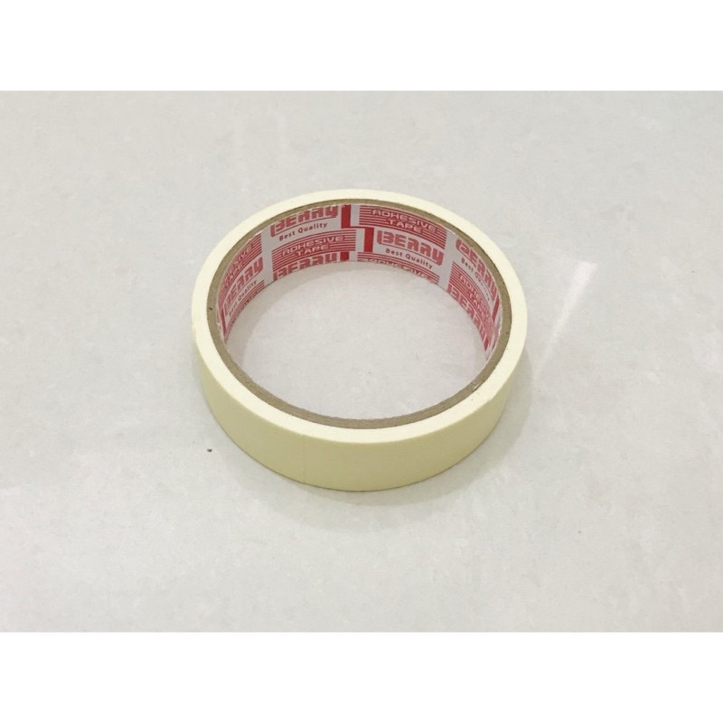 Lakban Isolasi Kertas Masking Tape BERRY 1 inch 24 mm x 10 meter