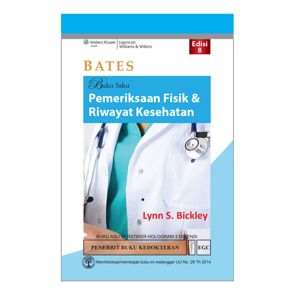 Jual EGC BATES Buku Saku Pemeriksaan Fisik & Riwayat Kesehatan Edisi 8