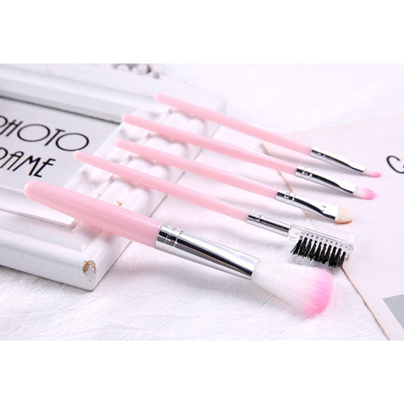 Make Up Brush 5 In 1 / Kuas Make Up isi 5 / Alat Make Up / Set Make Up Brush / Set Kuas Wajah 5in1