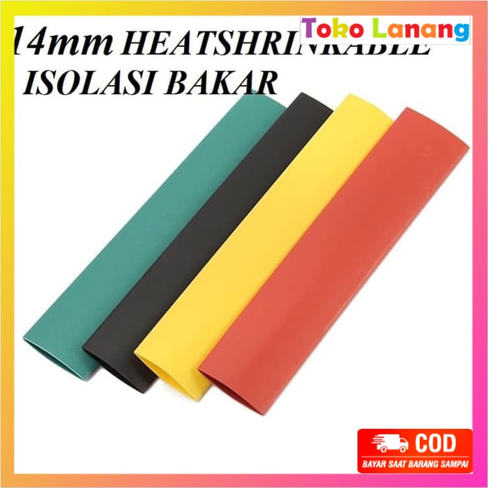 

TWL- ISOLASI BAKAR 14mm PER SET ISI 8 PCs 4 WARNA BERBEDA HEAT SHRINK