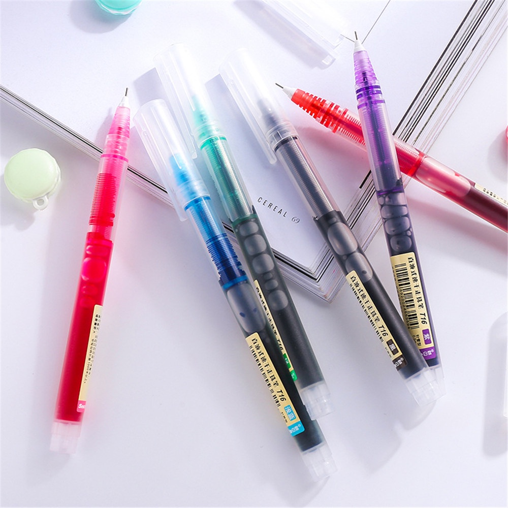 【COD Tangding】T16 Pen Gel Rollerball Lurus 0.5mm Multi Warna