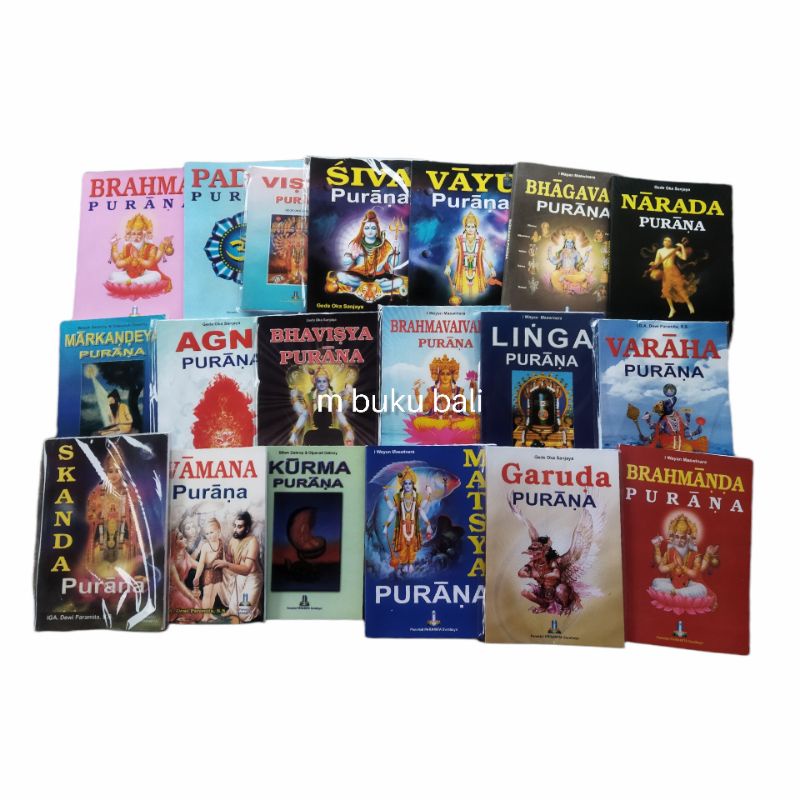 Purana Agni Bhagavanta Bhavisya Brahma Brahmanda Brahmavaivarta Garuda Kurma Lingga Markandey Visnu