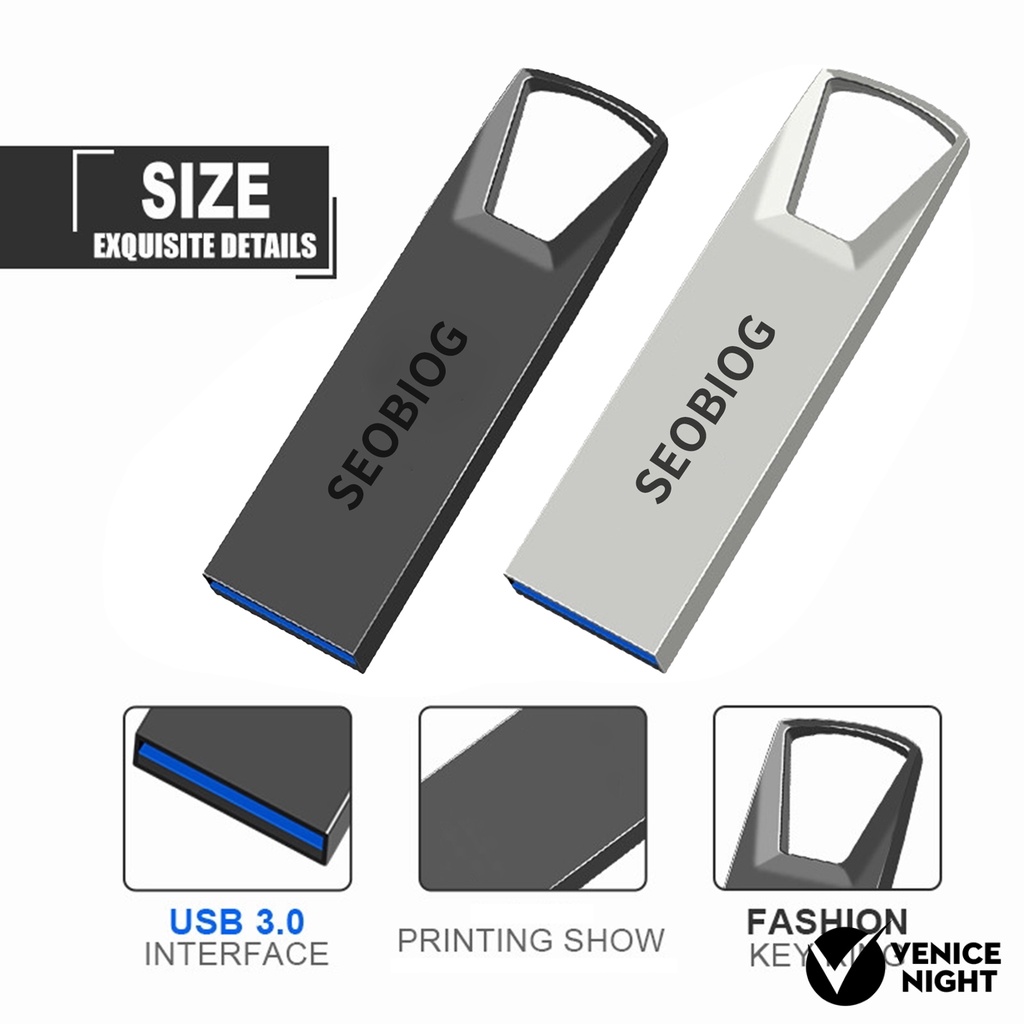 (SF) Seobiog Flashdisk Usb 3.0 Kapasitas 1T 2T Bahan Metal Tahan Suhu Tinggi