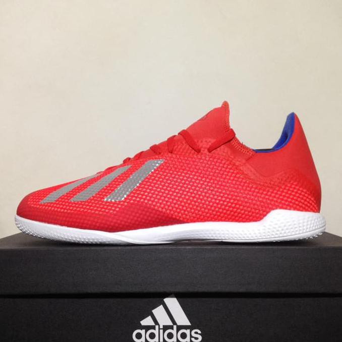 Original Sepatu Futsal Adidas X 18.3 In Actred Silver Bb9392 Orignal Bnib