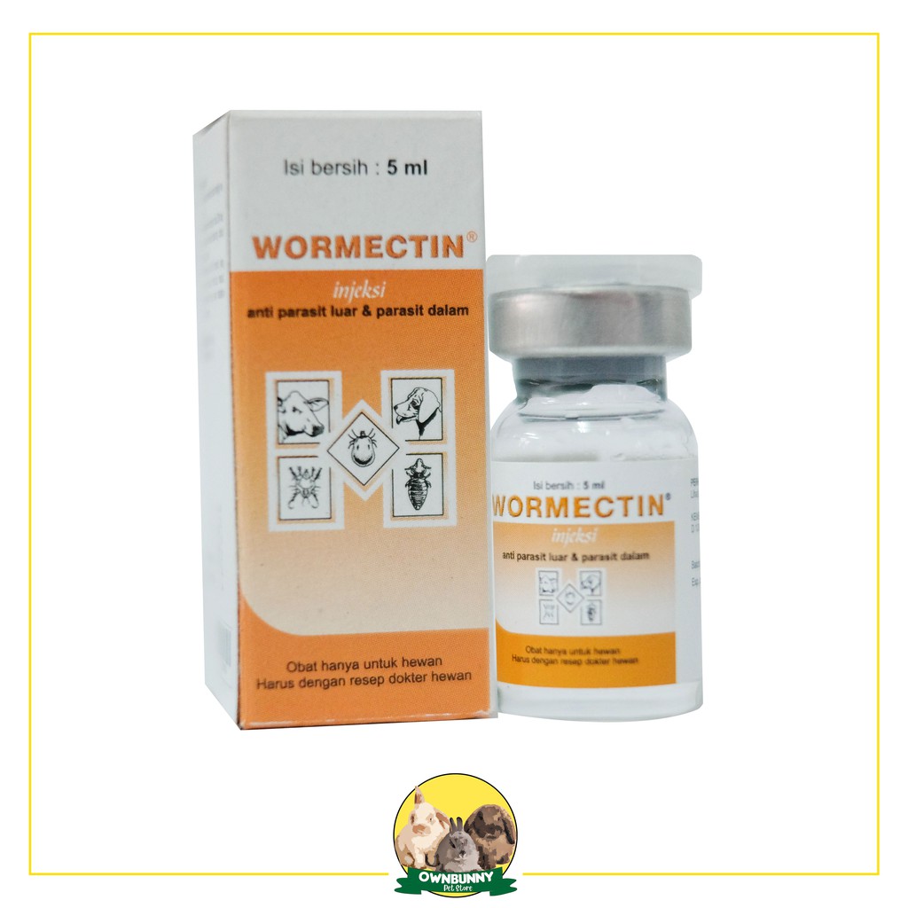 WORMECTIN 5 ML OBAT SCABIES KUTU INJEKSI / SUNTIKAN