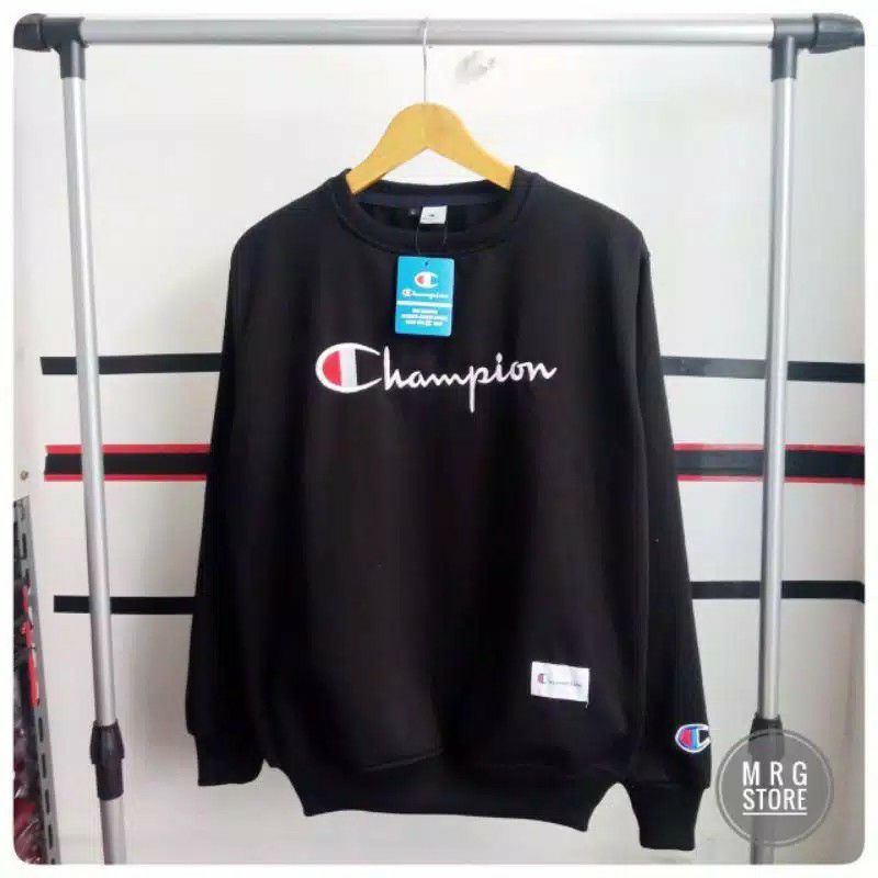 SWEATER CREWNECK CHAMPIONS BORDIR/CREWNECK CHAMPIONS BORDIR/PRIA/WANITA/TERMURAH/COD