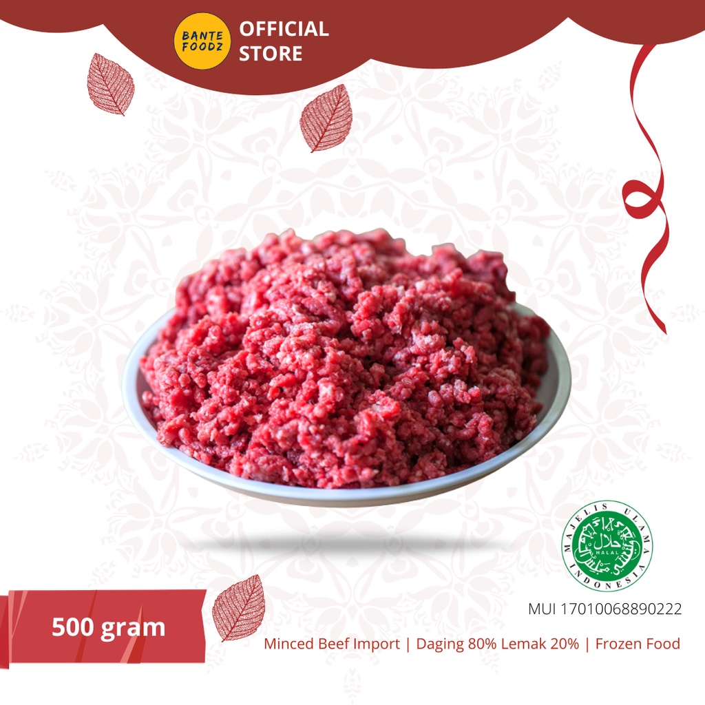 

Daging Sapi Giling Cincang / Minced Beef Low Fat Best Seller 500 g