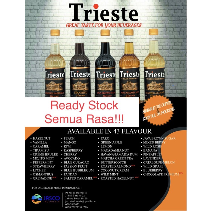 

(BISA COD) Sirup Trieste Salted Caramel Flavour