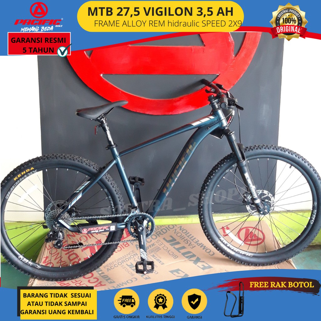 Sepeda Speda Sepedah Gunung Mtb Olahraga Anak Remaja Dewasa 27,5 Pacific Viglion 3.5 Ah Hd Murah