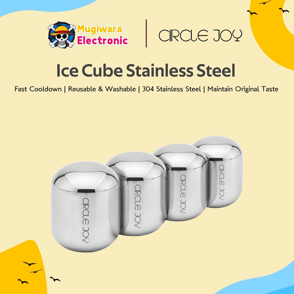 Circle Joy Ice Cube Stainless Steel Es Batu