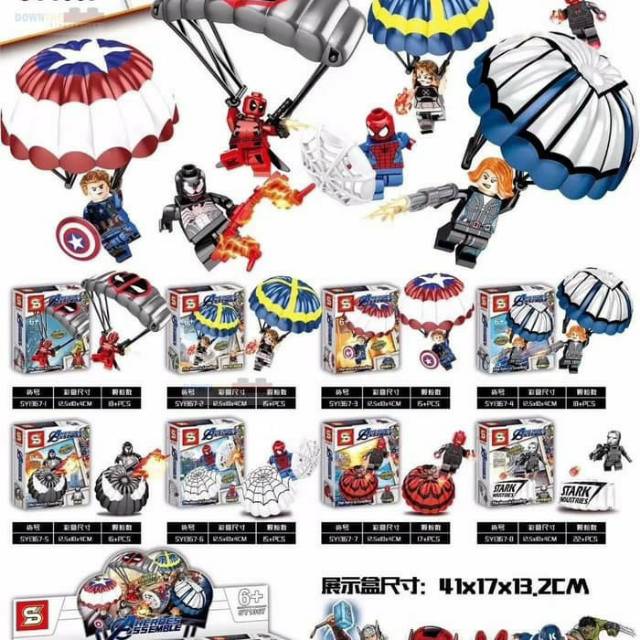 WT-3567 Brick SY 1367 Avengers End Game Minfigure Lego Hero Marvel SY1367