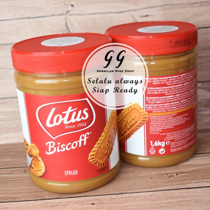

LOTUS Biscoff SMOOTH Spread 1,6 KG 1600 Gram Selai Biskuit Lotus