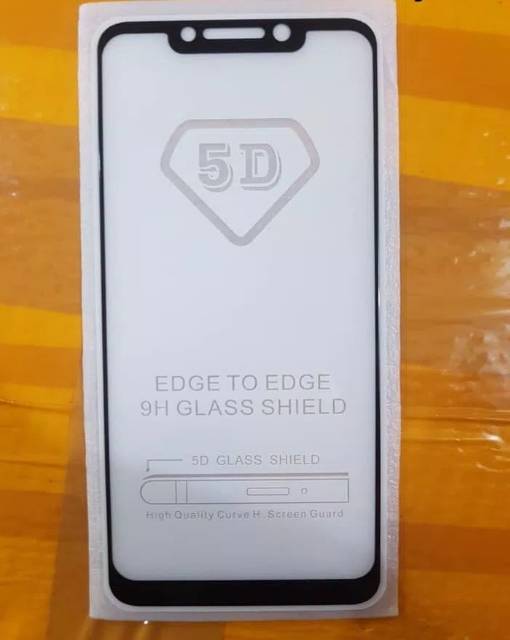 Tempered glass Pocophone F1 Full lem anti gores screen guard kaca