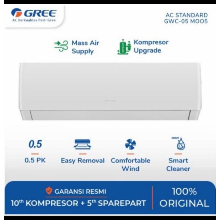 AC Gree 1/2PK GWC-05MOO5