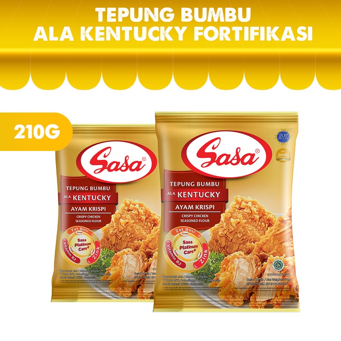 

NEW Sasa Tepung Bumbu Ala Kentucky Fortifikasi 210gr - 2pcs