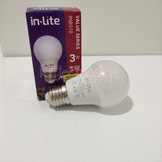 INLITE LAMPU LED BULB BOHLAM BOLAM 3W 3 W 3WATT 3 WATT BOLA LAMPU LED