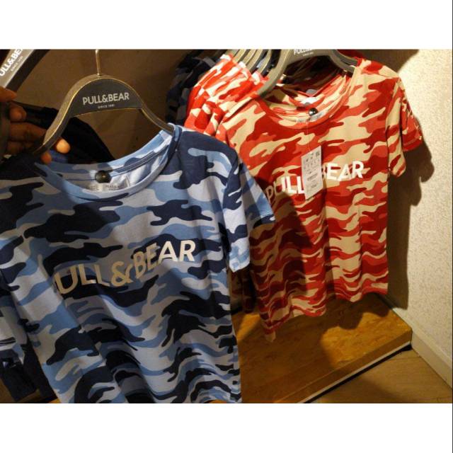 Kaos Pull & Bear Camo Original