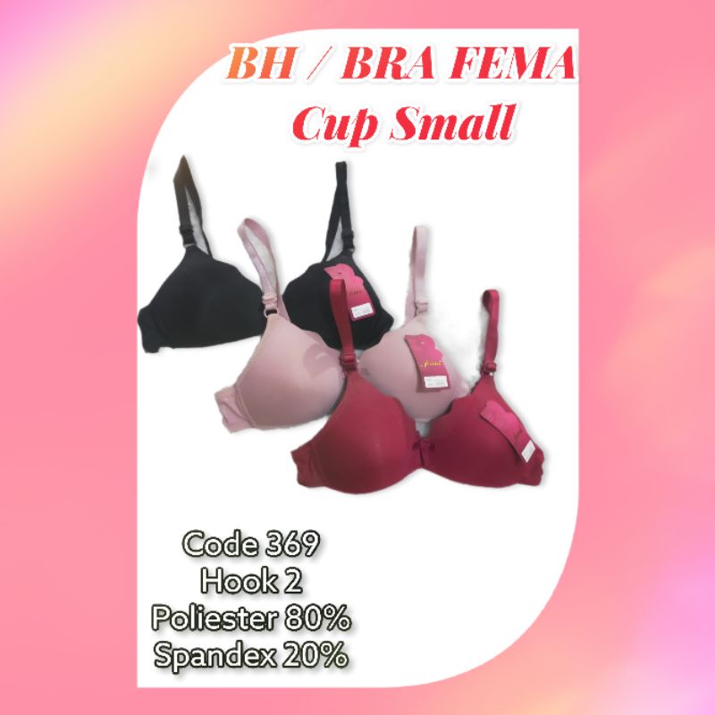 BH / BRA Merk Fema 369 Tanpa Kawat Kait 2