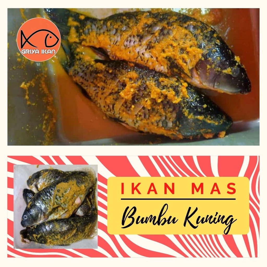 

IKAN MAS BUMBU KUNING instant siap goreng