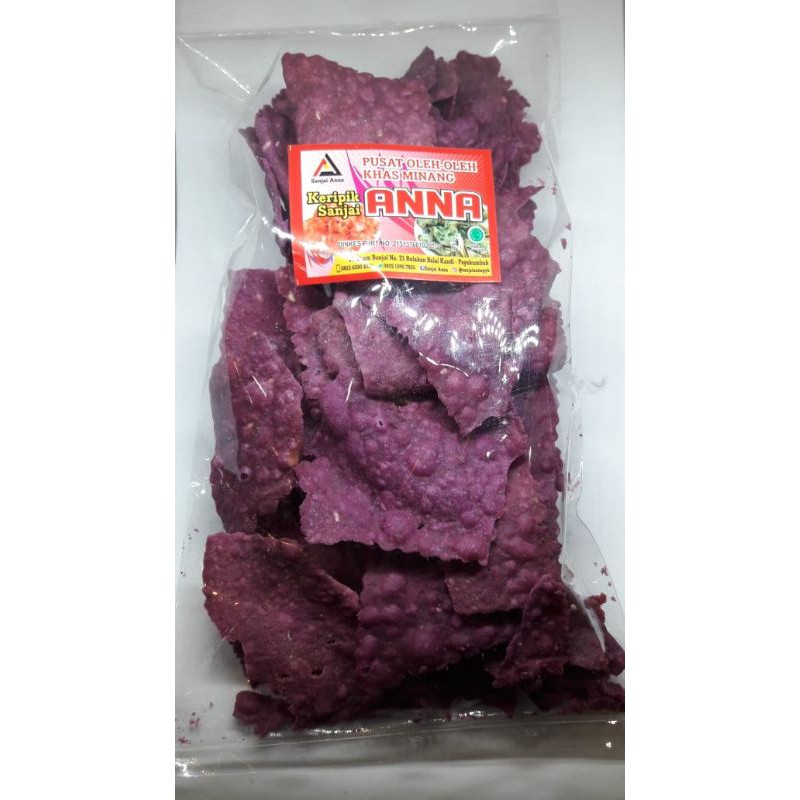 

KERIPIK SANJAI UBI UNGU 100% KHAS MINANGKABAU