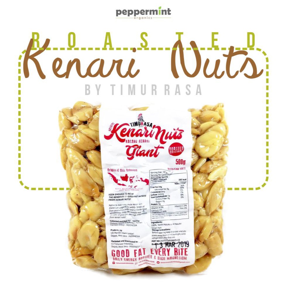 TIMURASA Roasted Kenari Nuts (250 gram) / Kacang Kenari Panggang