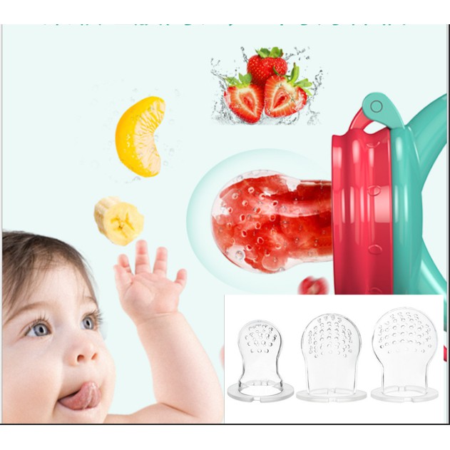 Dot Feeder Buah Bahan Silikon Food Grade BPA Free Untuk Bayi