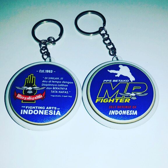 Gantungan Kunci Merpati Putih 2 sisi