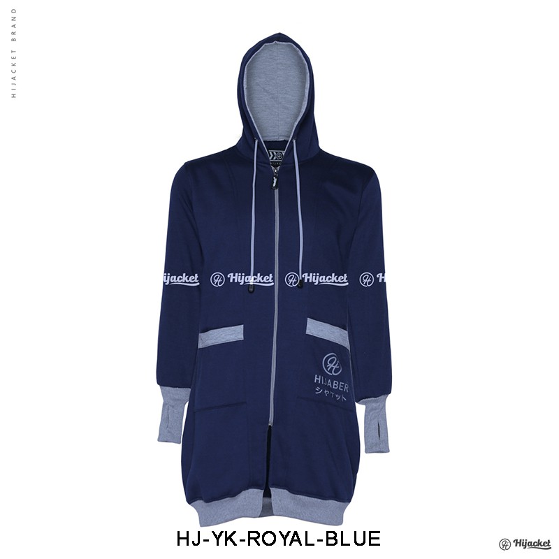 ⛔️ CUCI GUDANG ⛔️ HIJACKET ORIGINAL YUKATA JAKET WANITA JAKET MUSLIMAH HIJABER NO.1 INDONESIA !-ROYAL BLUE (NAVY)