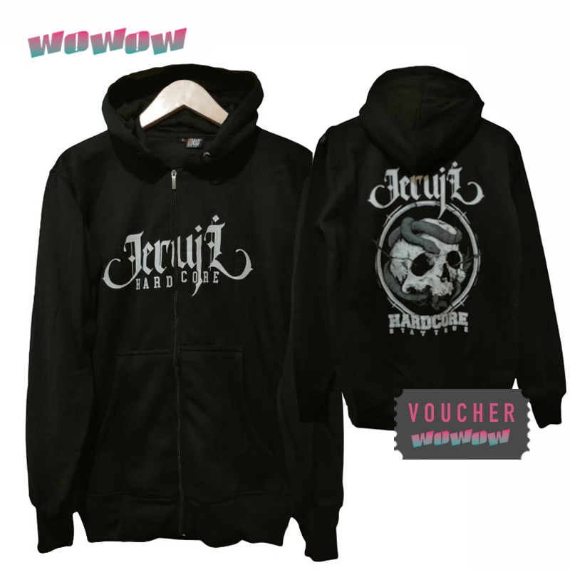 Jaket Jeruji Sweater Hoodie Sleting Zipper ' Punk Rock Band PREMIUM QUALITY Cotton Fleece CLOTHING D